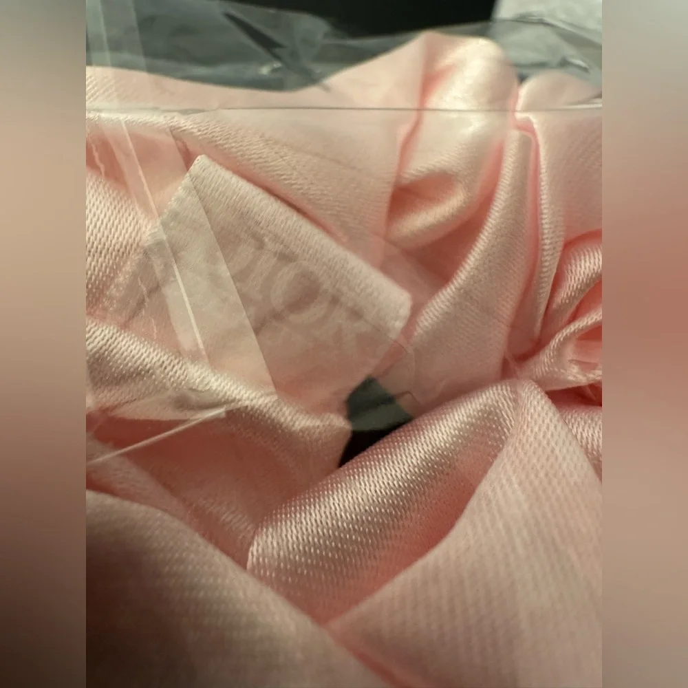 Dior Satin Scrunchie Hair Tie in Pink - GWP - New in Packaging